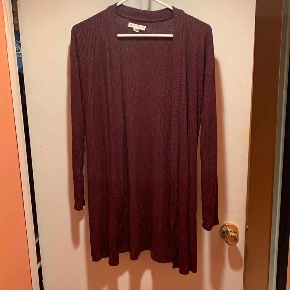 Aeropostale long cardigan, size small